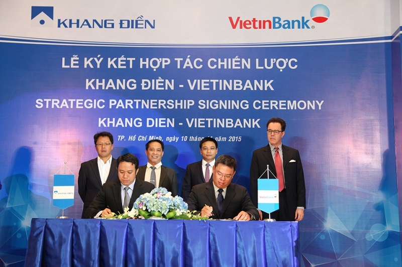 Lễ ký kết hợp tác chiến lược giữa Công ty Khang Điền và Ngân hàng Vietinbank