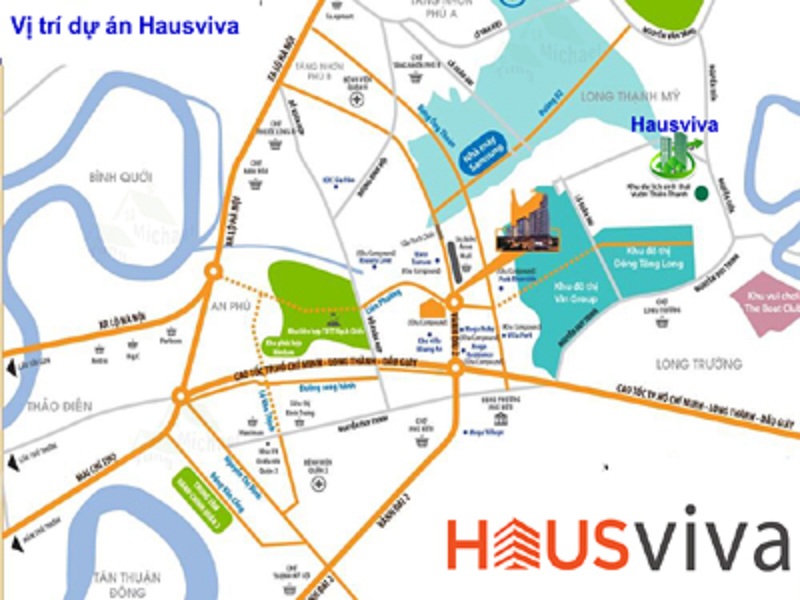 vị trí căn hộ hausviva