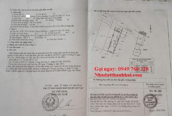 bán nhà 618/13/1a quang trung gò vấp