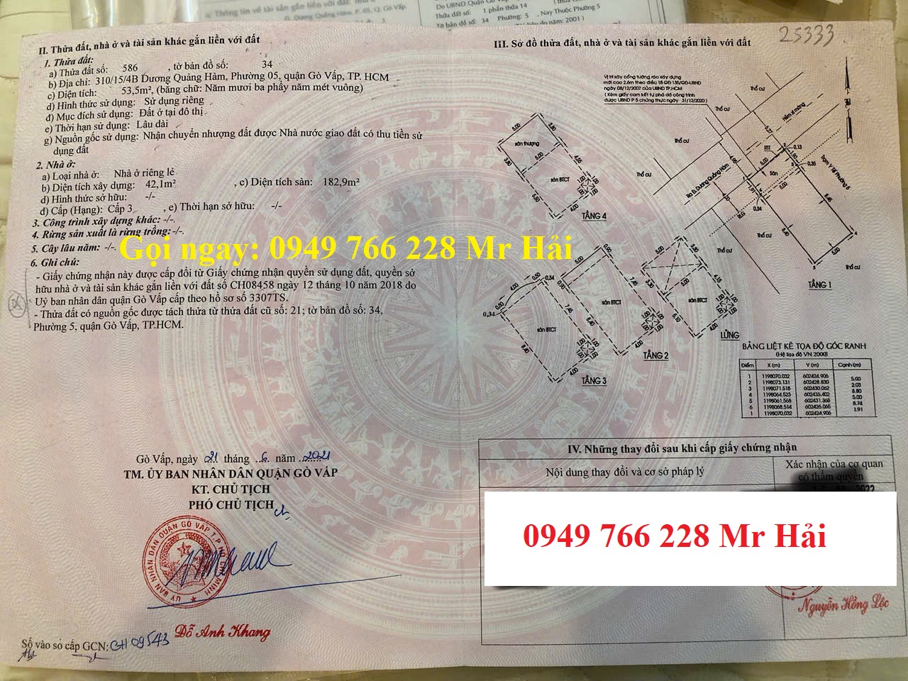 bán nhà 310/15/4B dương quảng hàm p5 gò vấp