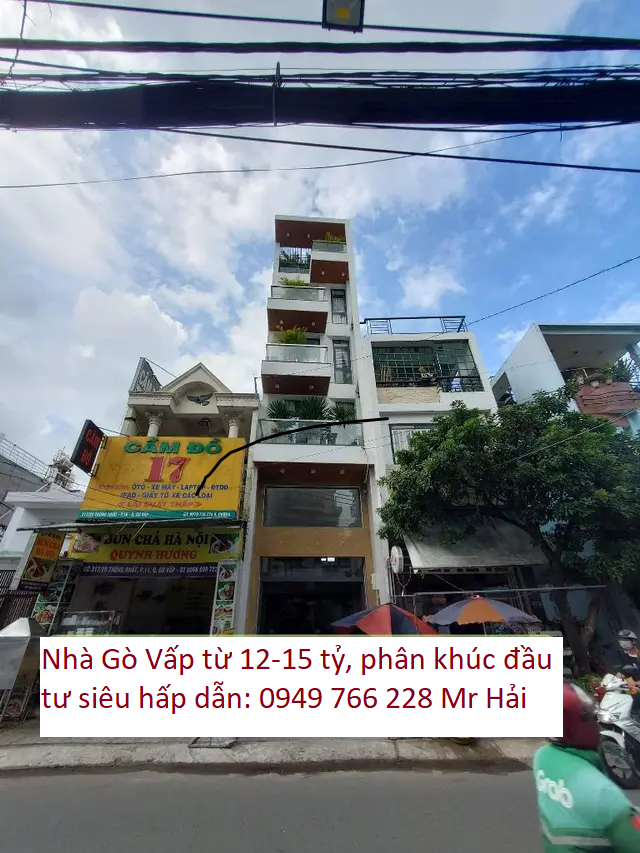 Phối cảnh mặt tiền 1 căn nhà Gò Vấp phân khuc 12-15 tỷ