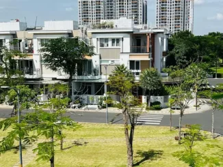 bán căn góc c1 tháp mười merita khang điền trục chính view trực diện hồ bơi